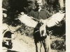 George Munro with hawk
